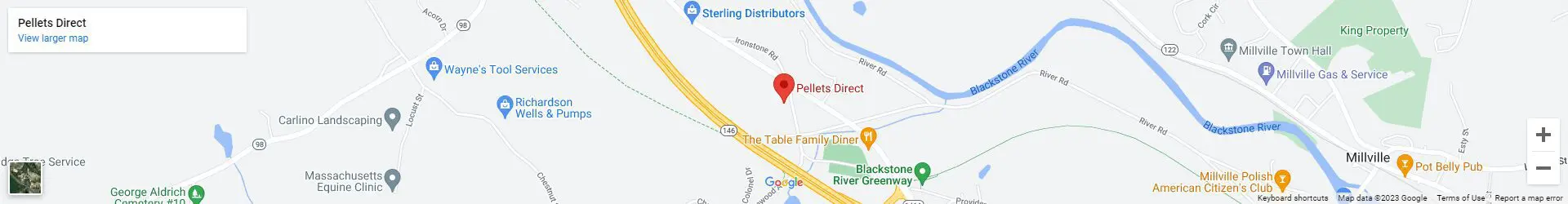 Pellets Direct™ Location Map